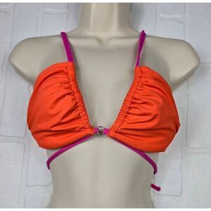 Shade & Shore Orange Underwired Bikini Top 36B